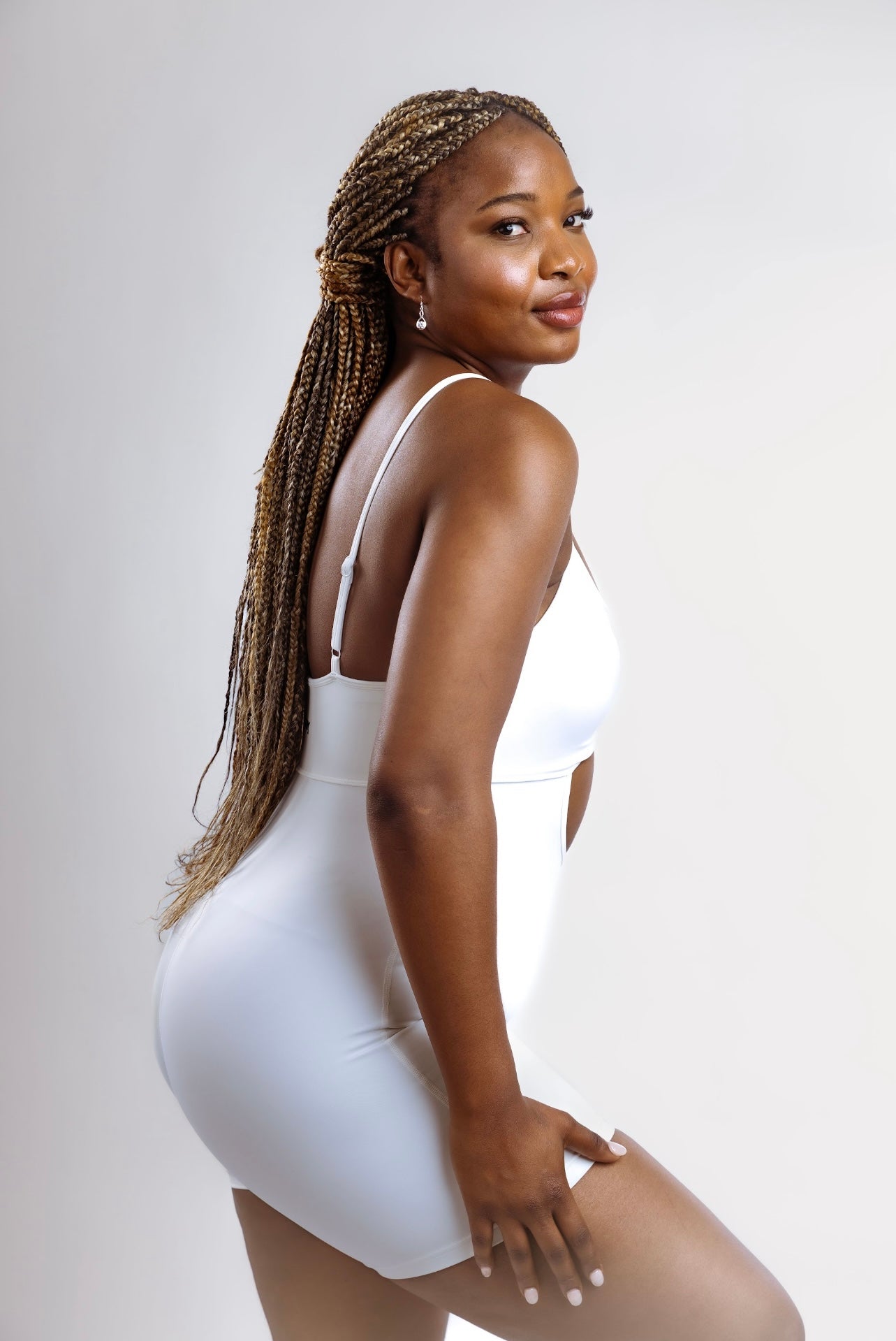 Lokay Romper – White Cut-Out