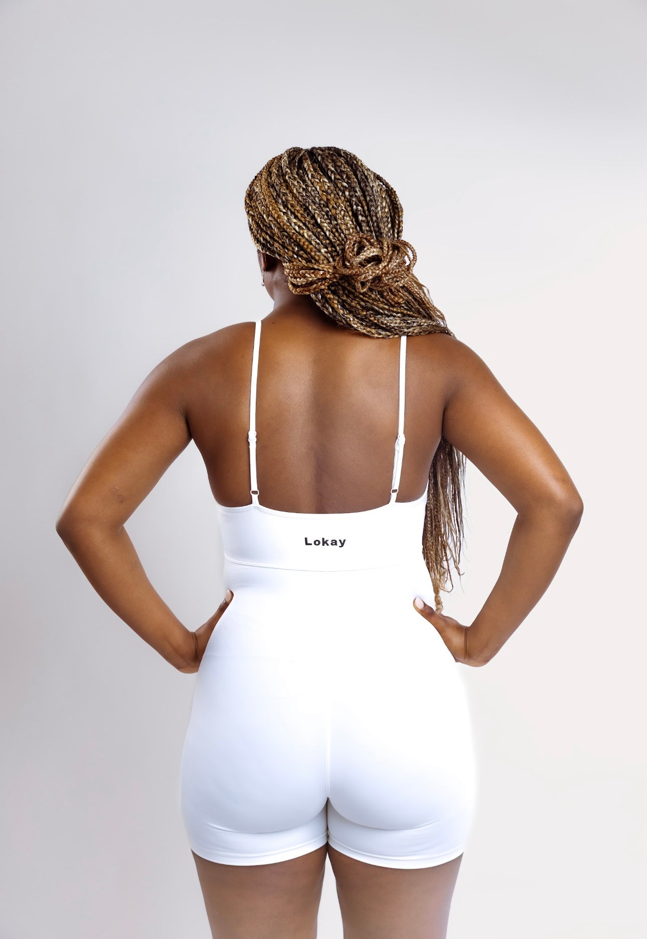 Lokay Romper – White Cut-Out