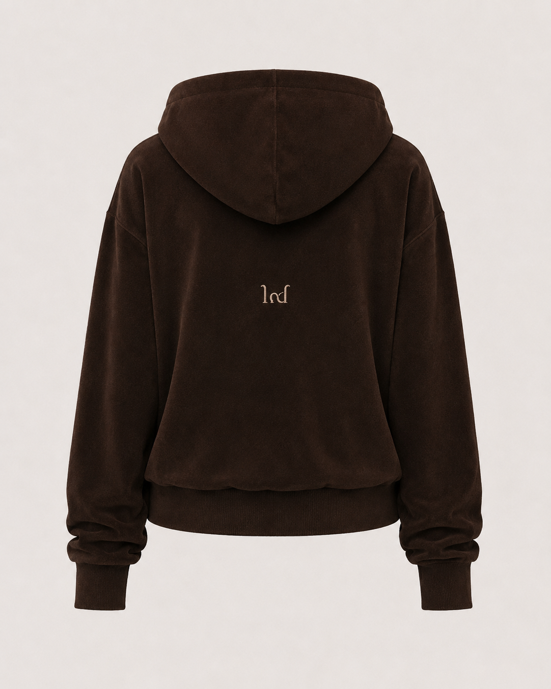 The Chocolate Brown Velvet Zip-Up Jacket