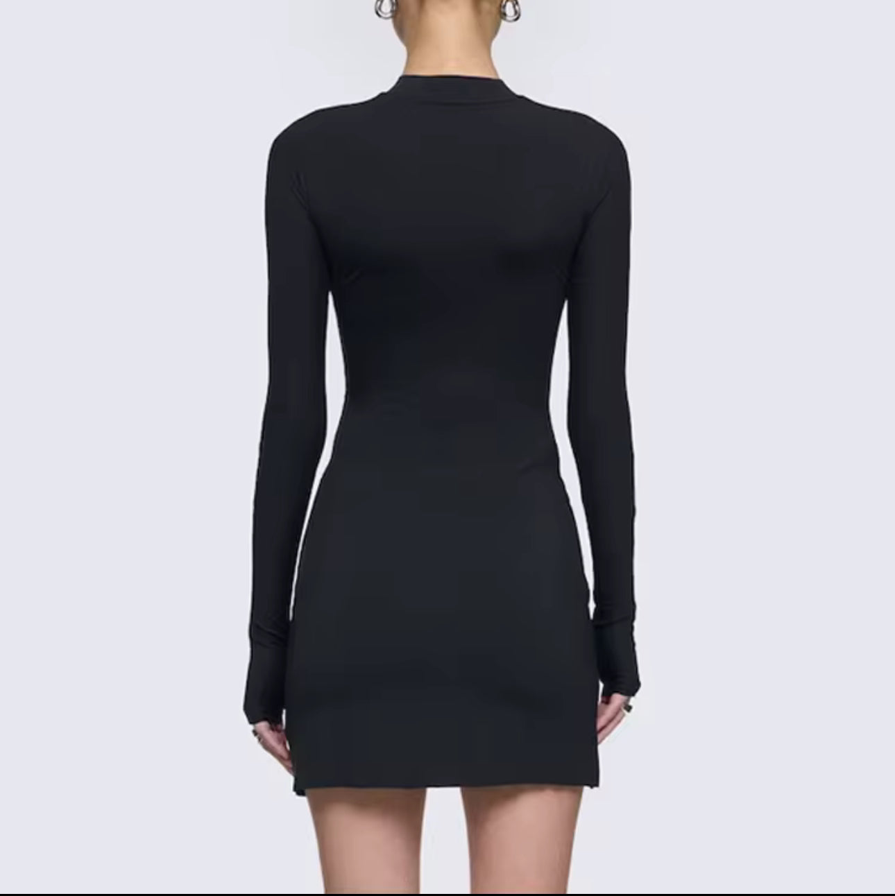 Minimal Bodycon Dress by Lokay - Deep Ebony | Timeless Elegance