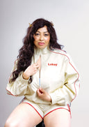Lokay Cream Jacket – Red Details